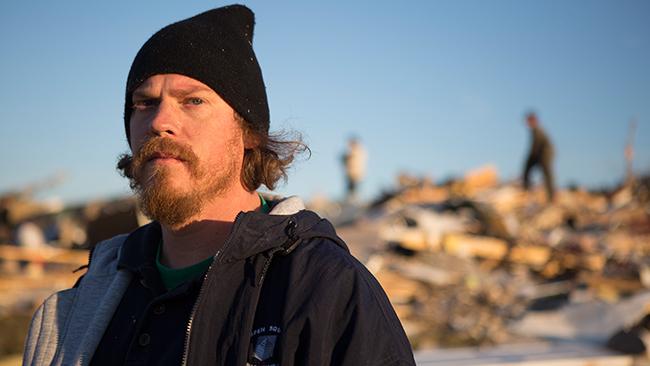 man finds dog in tornado rubble