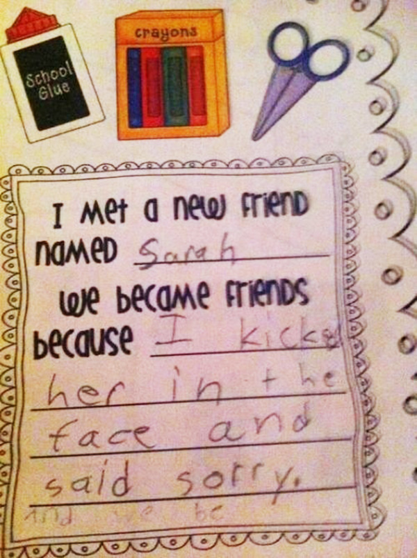 funny kid notes