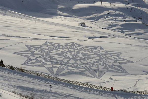 snow art simon beck