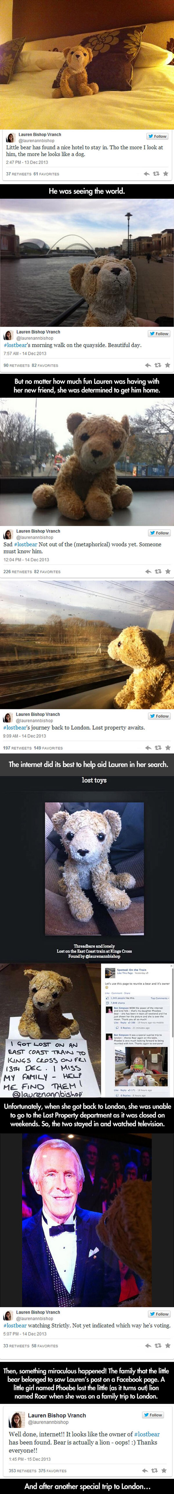 little girl loses bear