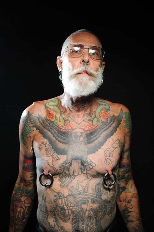 old people with tattoos