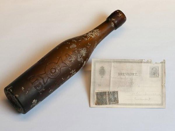 100 year old message in a bottle