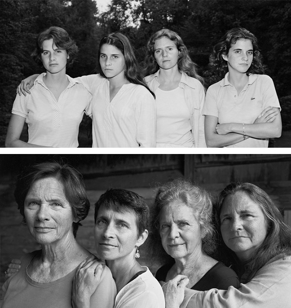 four sisters picture every year