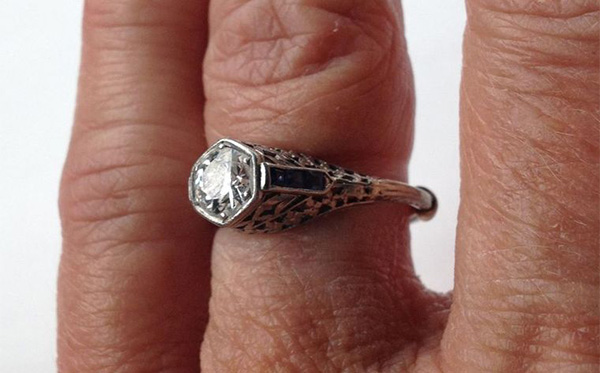 diamond ring found in sewage