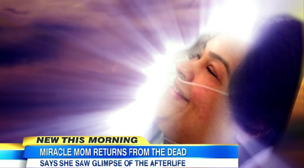 woman dies comes back to life