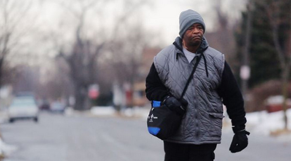 man walks 21 miles to work