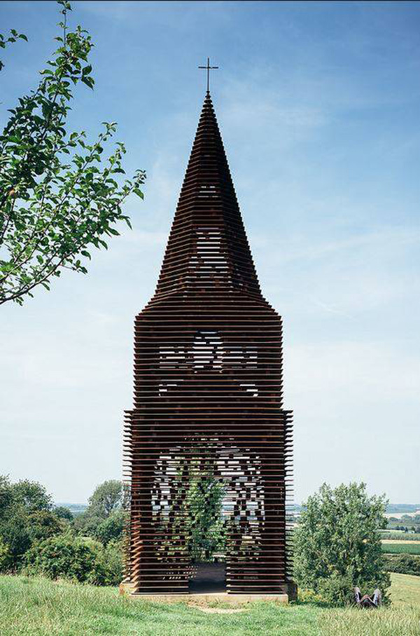 Belgium church see through