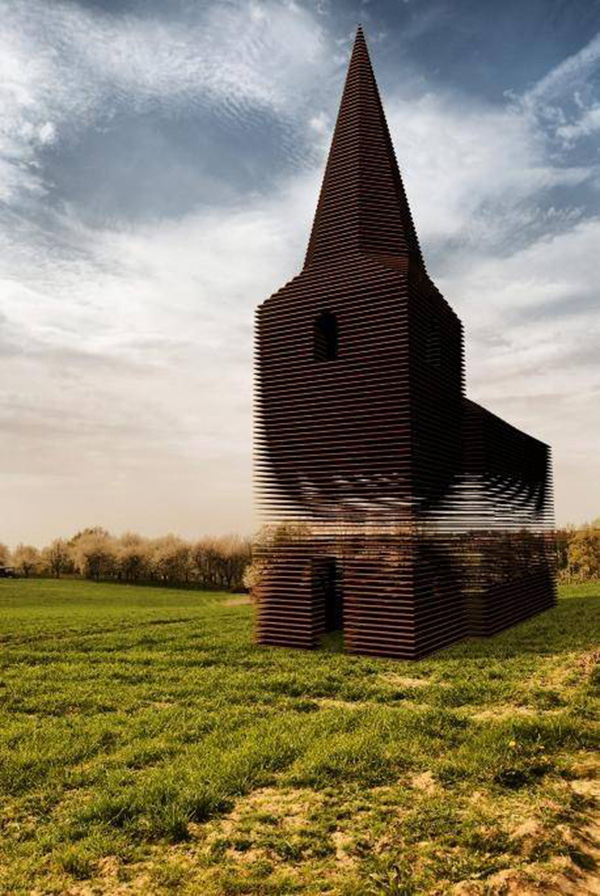 Belgium church see through