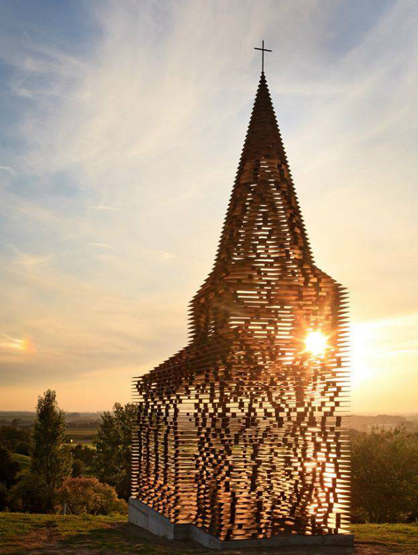 Belgium church see through