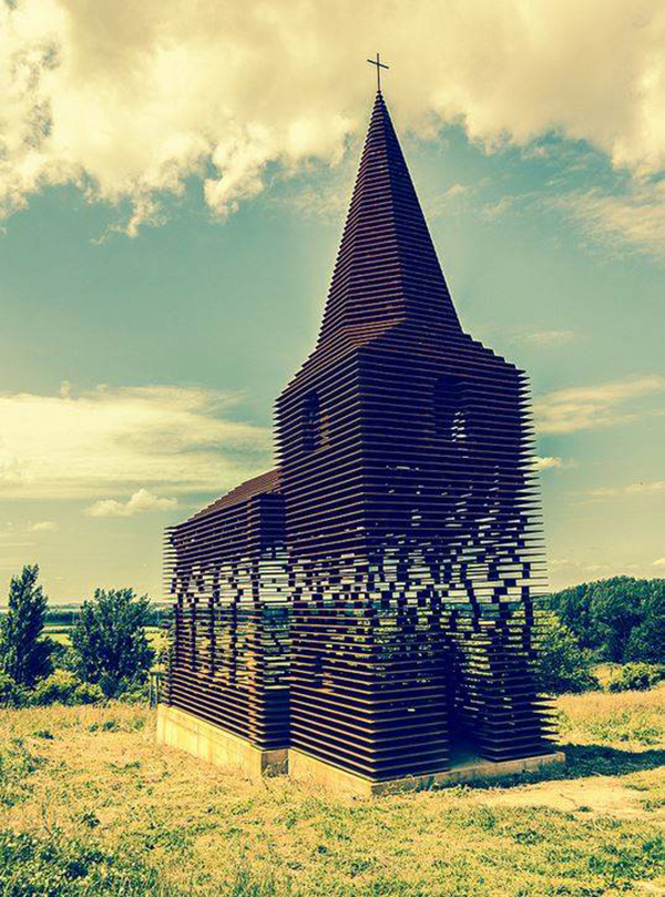 Belgium church see through