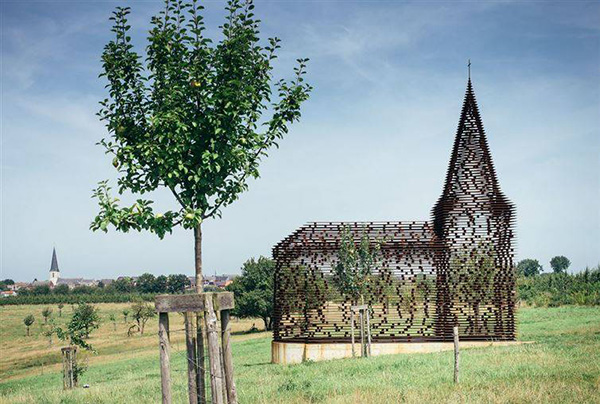 Belgium church see through