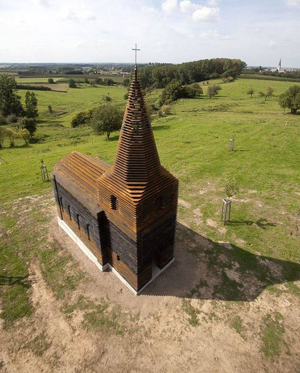 Belgium church see through