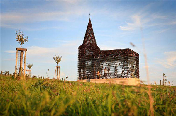 Belgium church see through