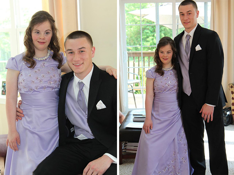 high school qb takes girl with down syndrome to prom 7 years later