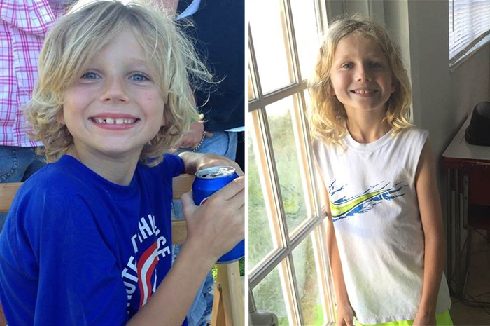 8 year old grows out hair for kids in need