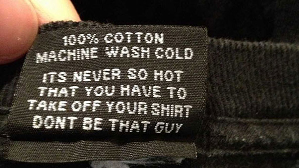 funny clothing tags