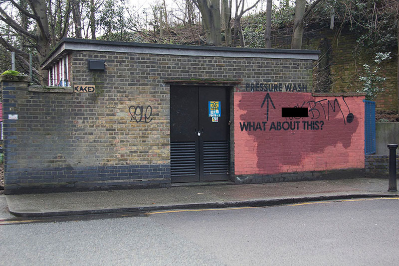 red graffiti building funny pictures