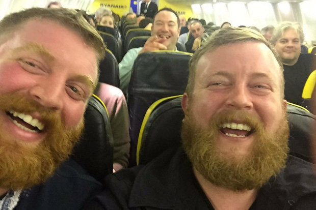 stranger twins meet on plane