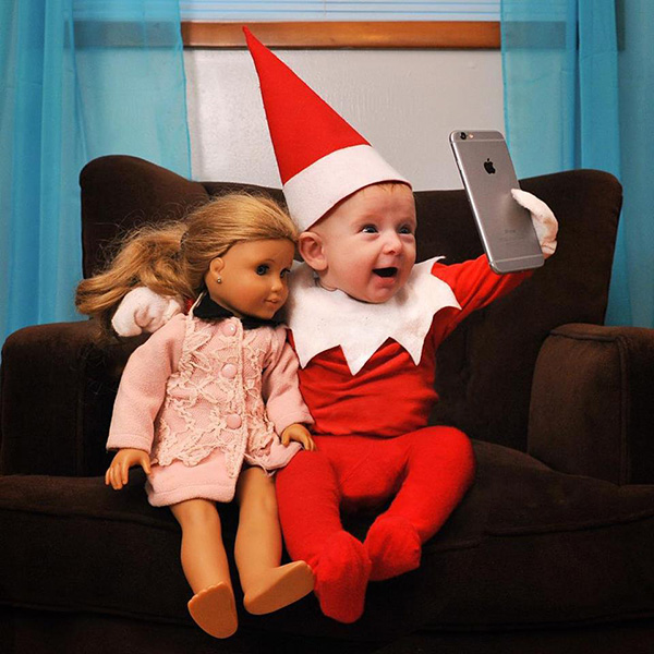 dad turns son into real elf on the shelf