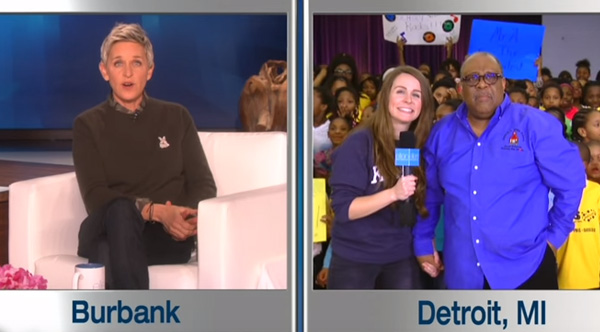 ellen gives school biggest donation ever