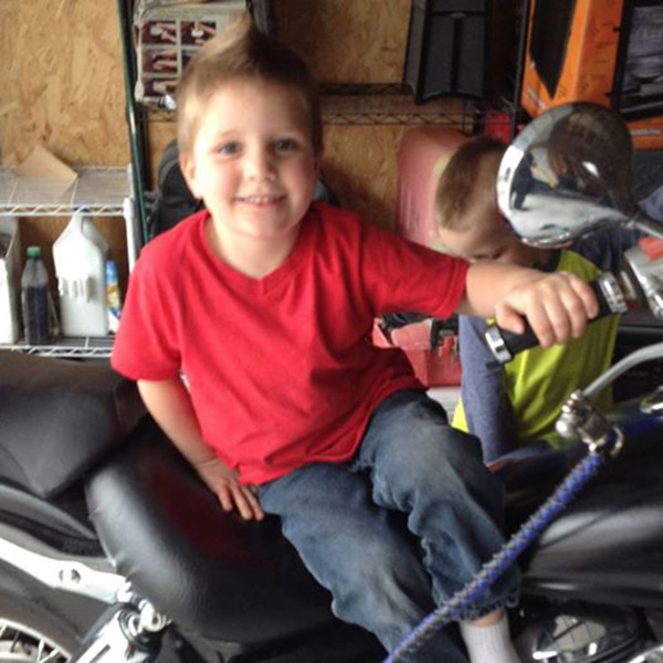 bikers attend funeral for young boy