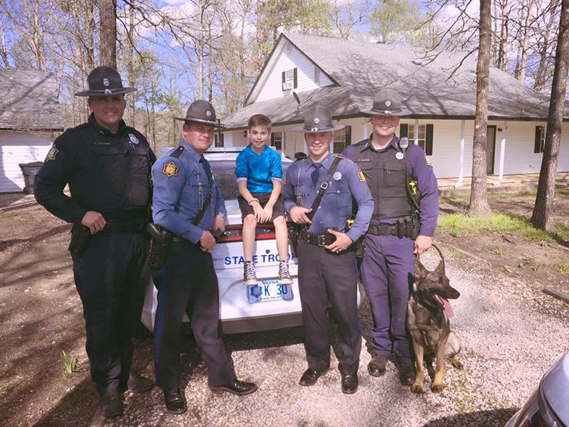 state troopers show up to kids birthday party no one shows up