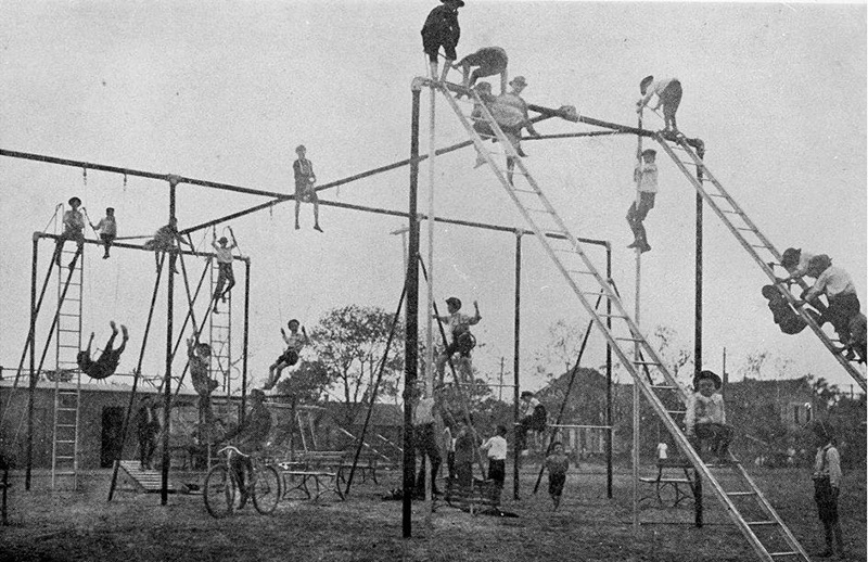 scary playground equipment 1900s