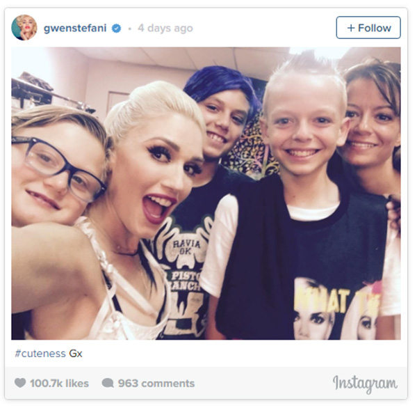 gwen stafani brings bullied fan on stage