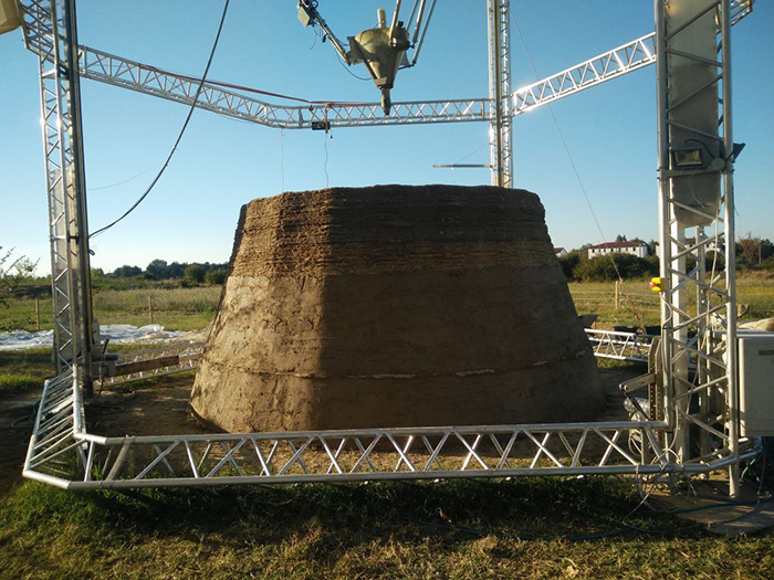 3D printer mud houses