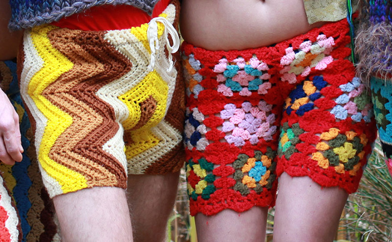 crocheted shorts for men