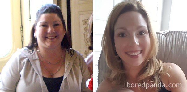 before and after getting sober
