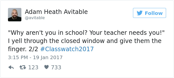 professor tweets no students show to class