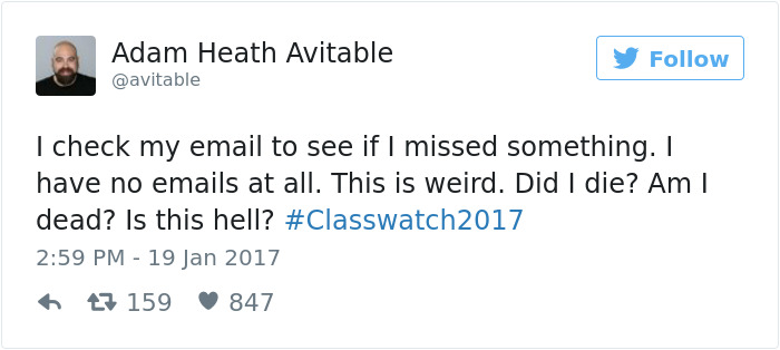 professor tweets no students show to class