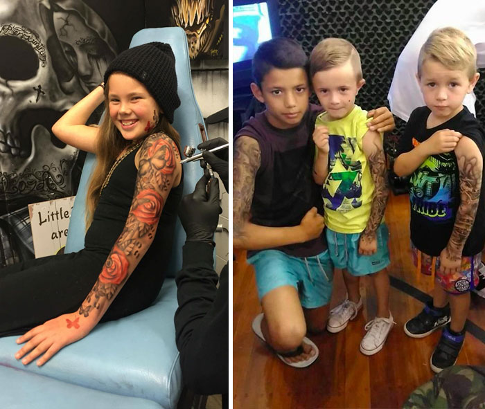 tattoo artist temporary tattoos sick kids