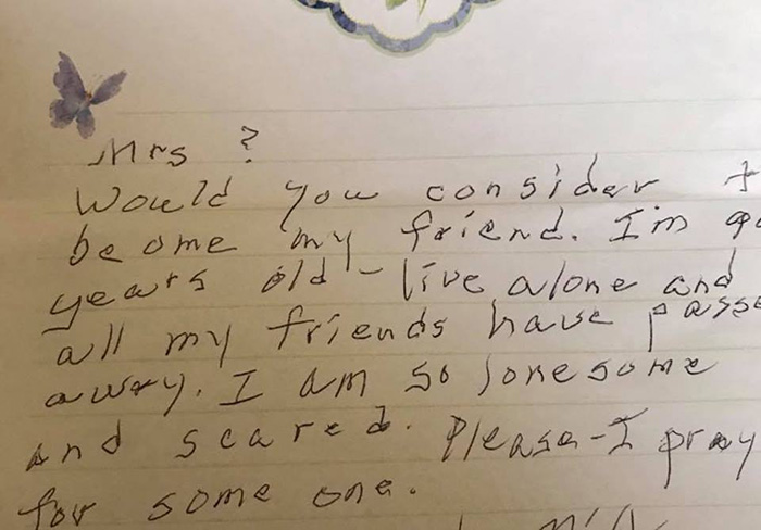 letter from lonely woman friends
