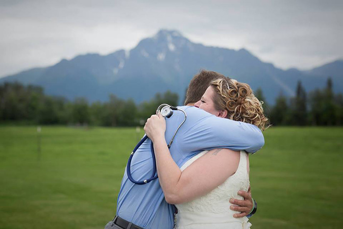 woman meets heart transplant at wedding surprise