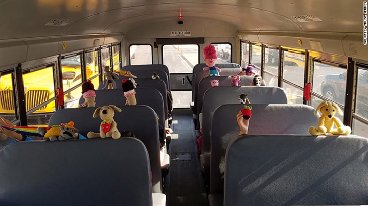 bus driver makes hand made toys for kids