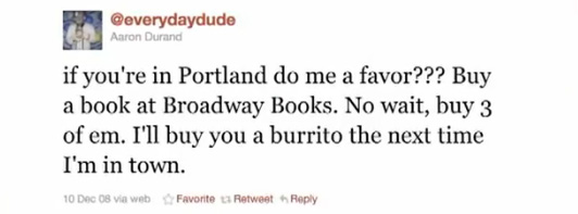 tweet saved bookstore