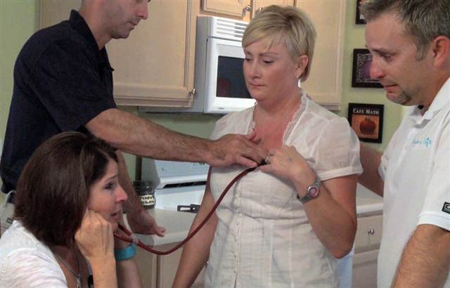 mother hears daughters heart beat one last time