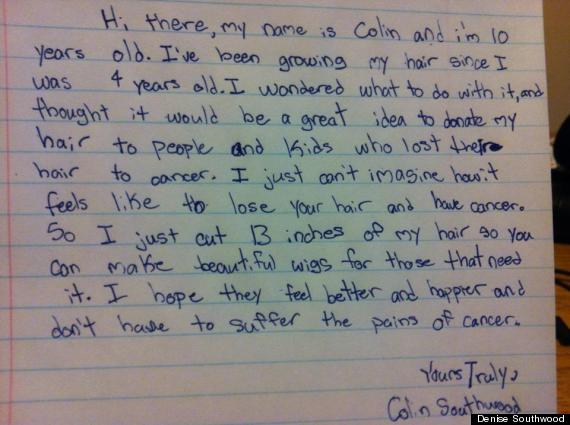 colins not to cancer kids
