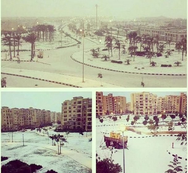 snow in cairo