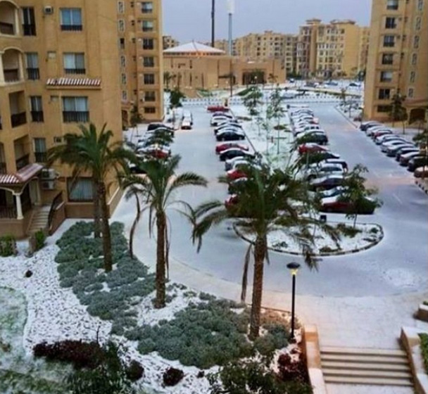 snow in cairo