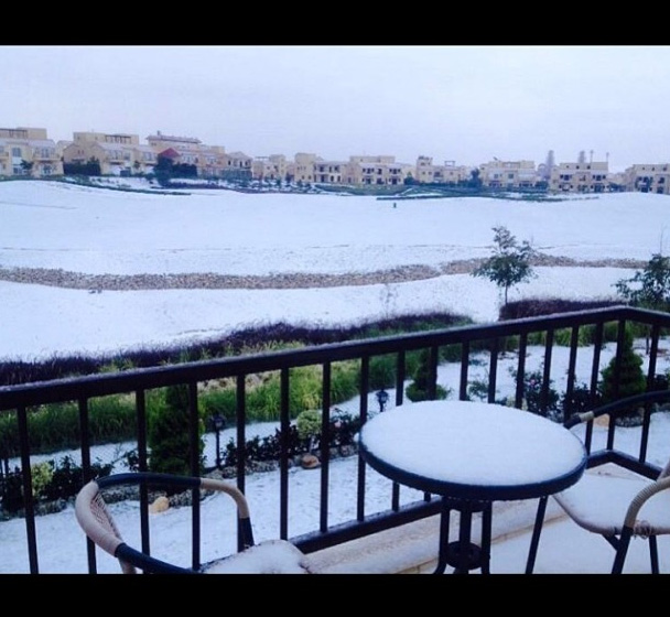 snow in cairo