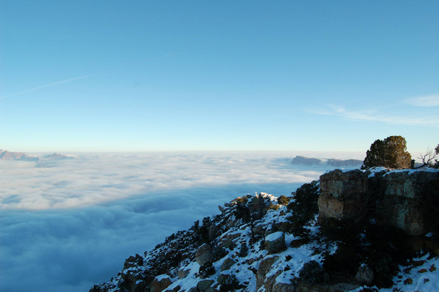 grand canyon fog pictures