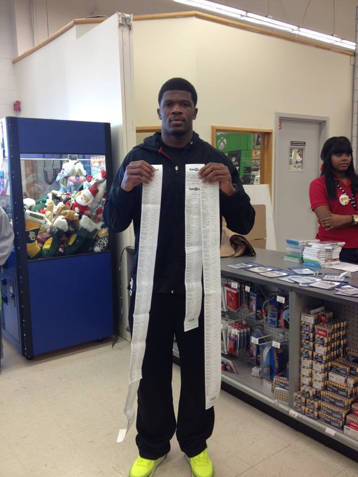 andre johnson buys kids toys