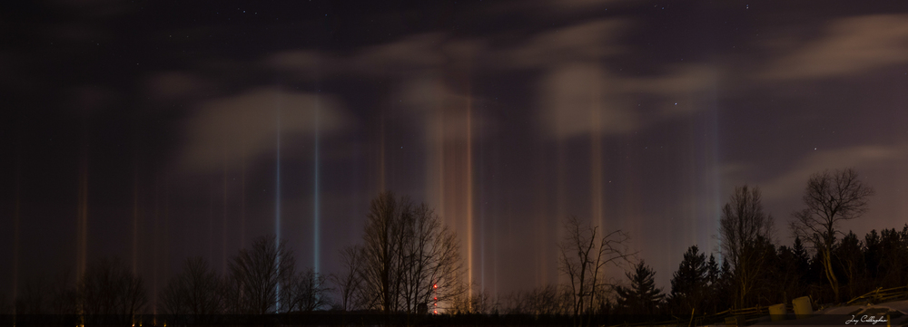 light pillars Ontario