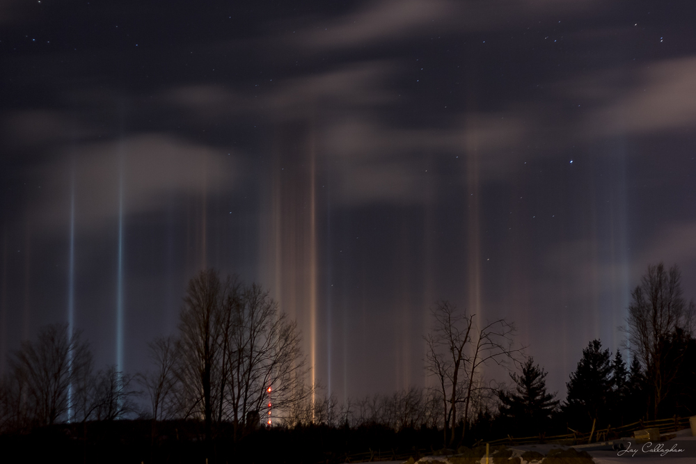 light pillars Peterborough