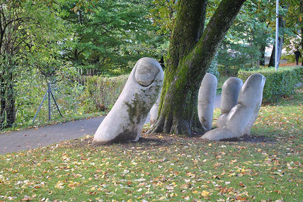 cool hand sculpture