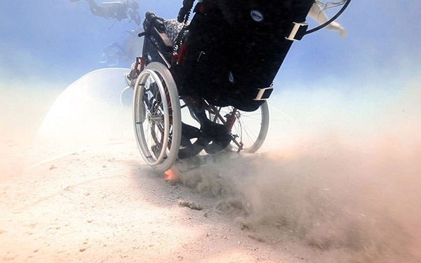 Sue Austin wheelchair diving