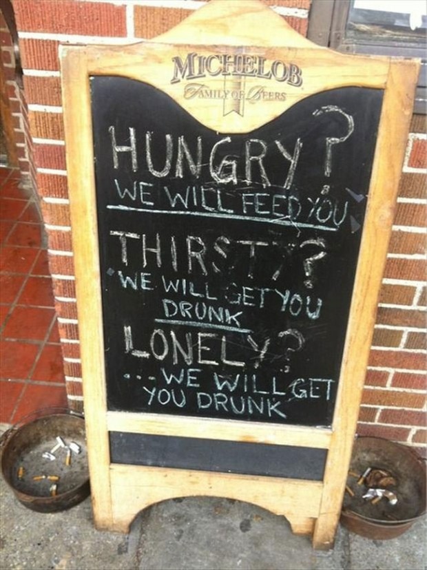 funny sidewalk signs